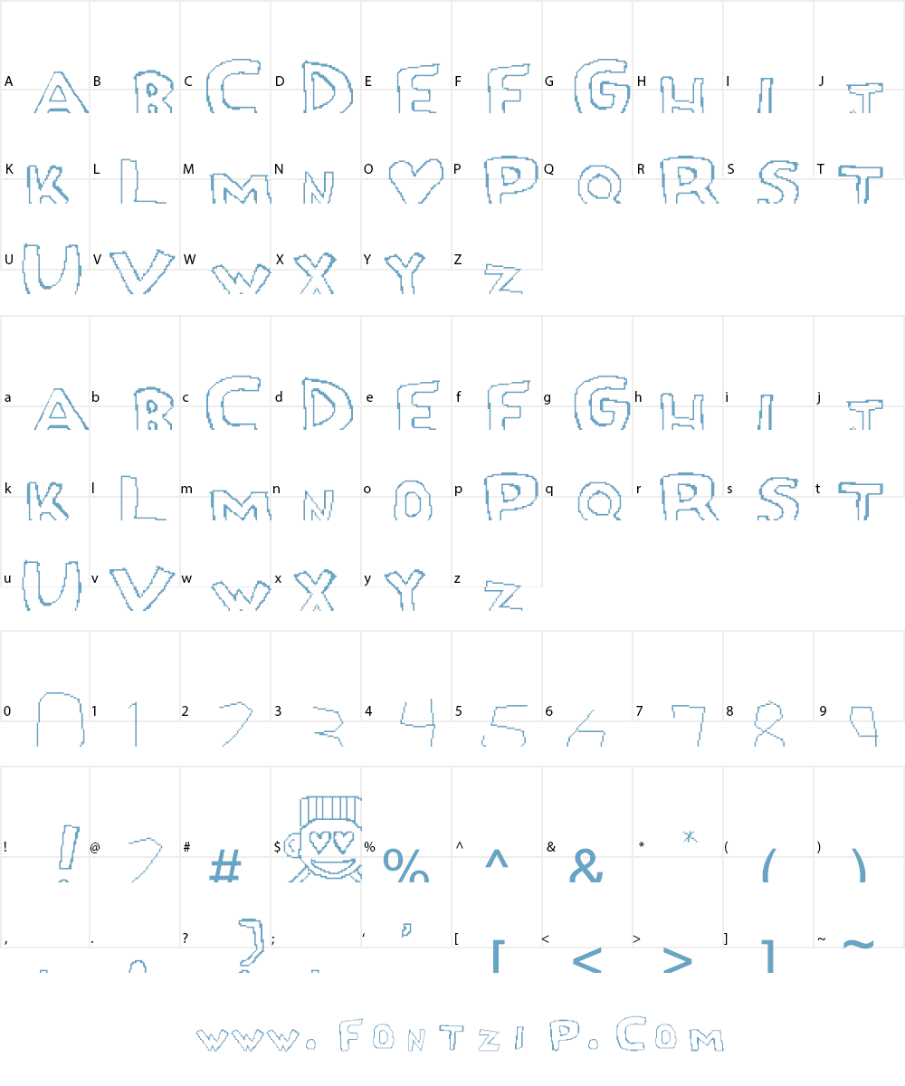 Love Drug Font Character